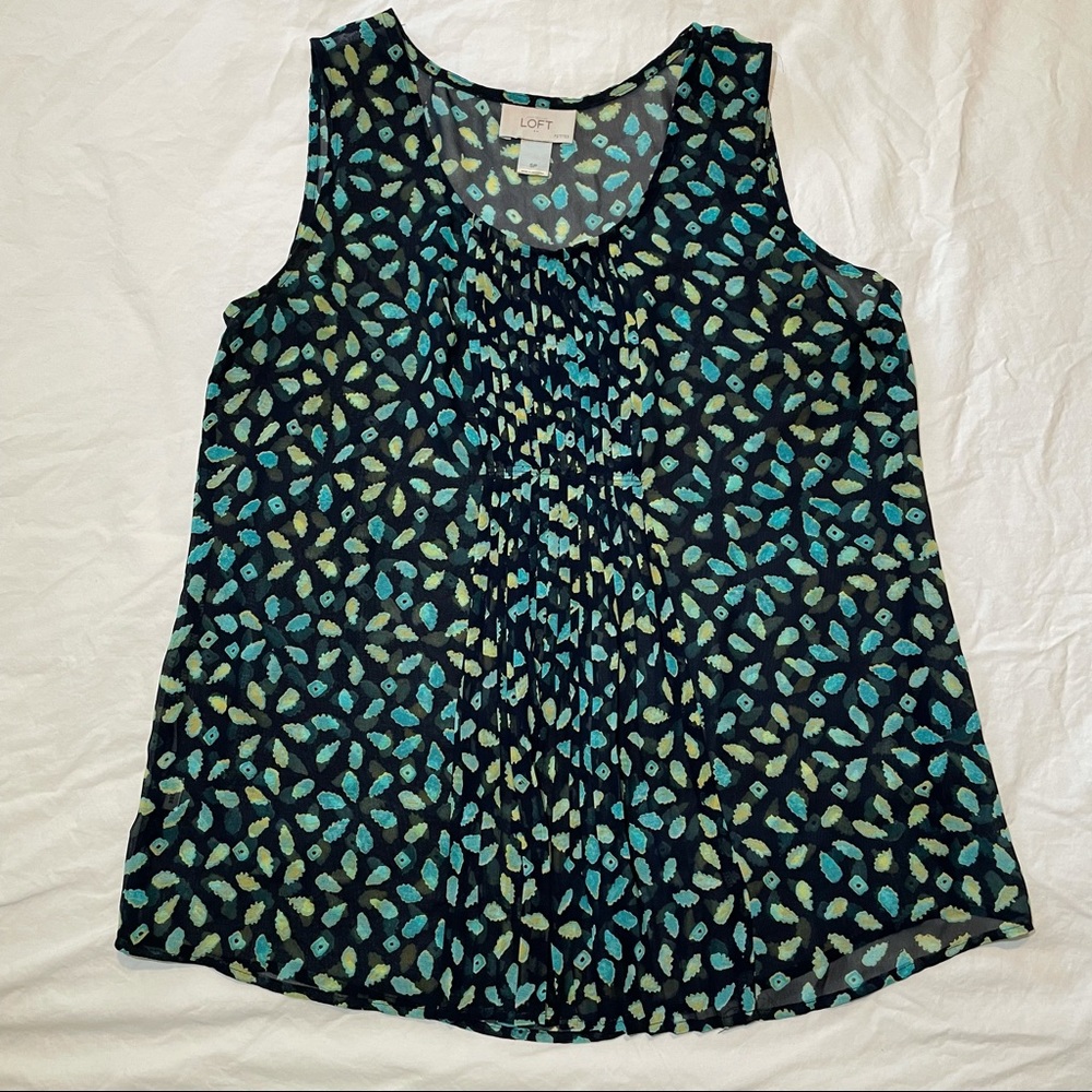 Women’s AnnTaylor Loft Petite Sheer Sleeveless Top